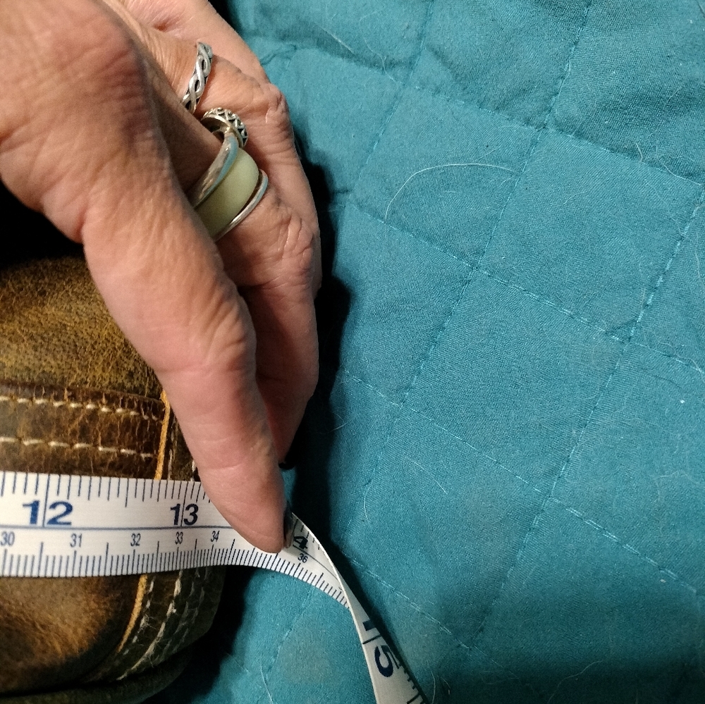 Myra Bag Distressed Brown Leather Crossbody - Picture 9 of 10